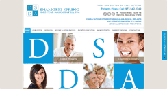 Desktop Screenshot of diamondspringdental.com